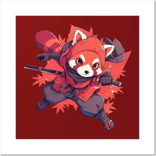 Red Panda Ninja Posters and Art